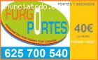 PORTES EN COSLADA 6-25:70.0:540*FURGONETAS POR HORAS